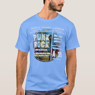 Camiseta Ingresso de Show de Punk Rock Londres anos 80 Esqu