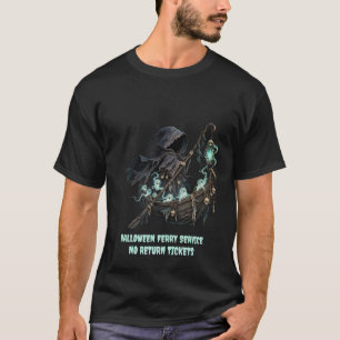 Camiseta Ingressos de Balsa de Halloween Sem Retorno Humor