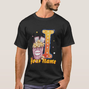 Camiseta Ingressos de pipoca inicial personalizada I cinema