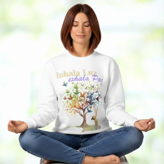 Camiseta Inhala Luz, Exhala Paz - meditación, yoga