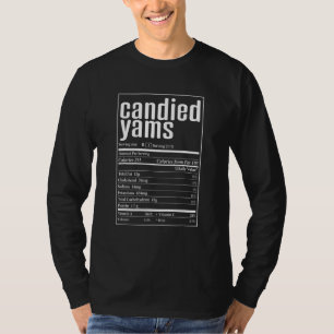 Camiseta Inhames Cristalizados Nutrição Dia de Ação de Graç