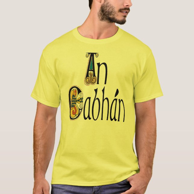 Camiseta Iniciais de Cavan do condado (gaélico) Kells (Frente)