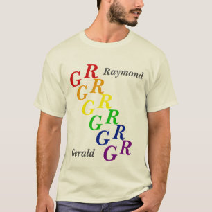 Camiseta - Iniciais em Cores do Orgulho