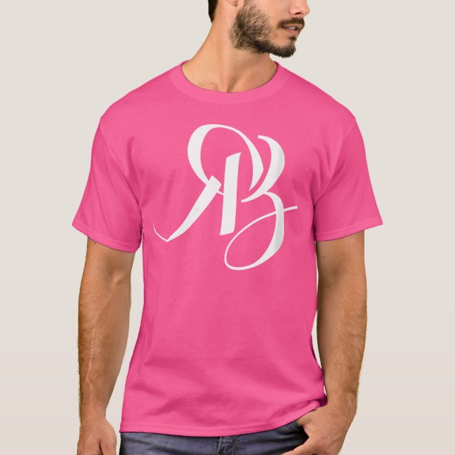 Camiseta Iniciais femininas R B (Frente)