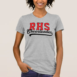 Camiseta Iniciais Personalizadas de 3 Letras para Cheerlead