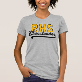 Camiseta Iniciais Personalizadas de 3 Letras para Cheerlead