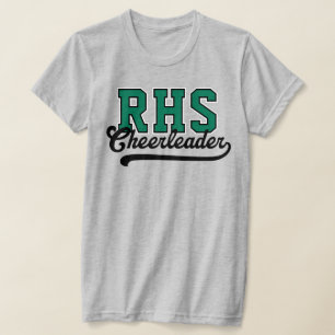 Camiseta Iniciais Personalizadas de 3 Letras para Cheerlead