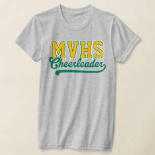 Camiseta Iniciais Personalizadas de 4 Letras para Cheerlead