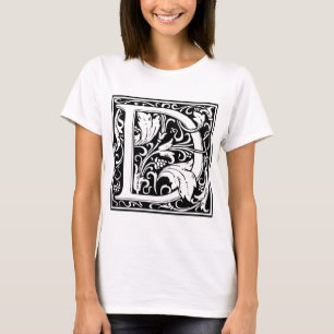 Camiseta Inicial decorativa "D" da letra