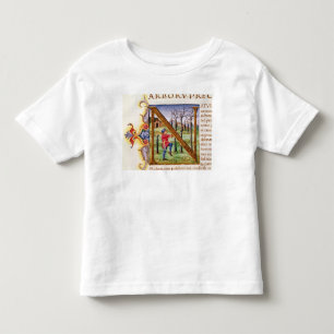 Camiseta Inicial 'N de Historiated
