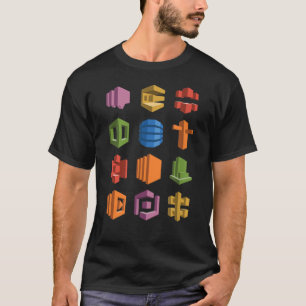 Camiseta Inicialização Hackerthon da pilha de tecnologia da