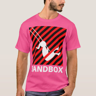 Camiseta Inicialização - Logotipo do Sandbox (Versão Preta)