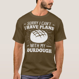 Camiseta Iniciam-se Cilindros De Fecho De Pão De Sourdough