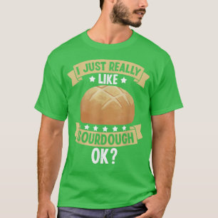 Camiseta Iniciam-se Cilindros De Fecho De Pão De Sourdough