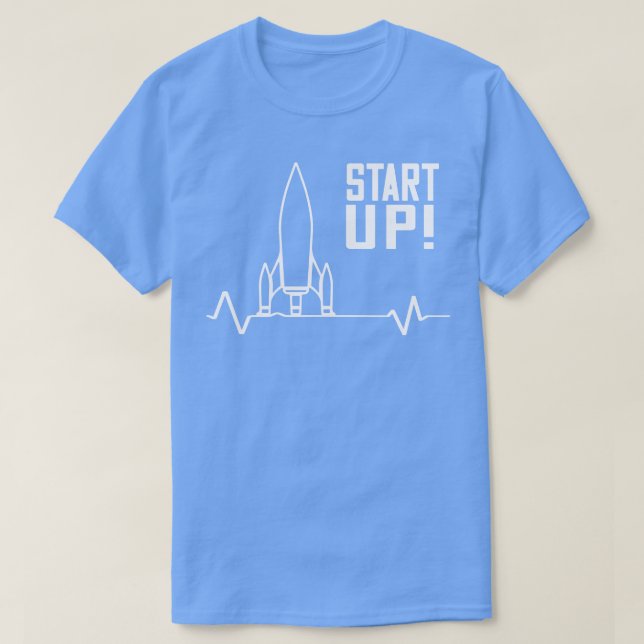 Camiseta Iniciar o Rocket Entrepreneur (Frente do Design)
