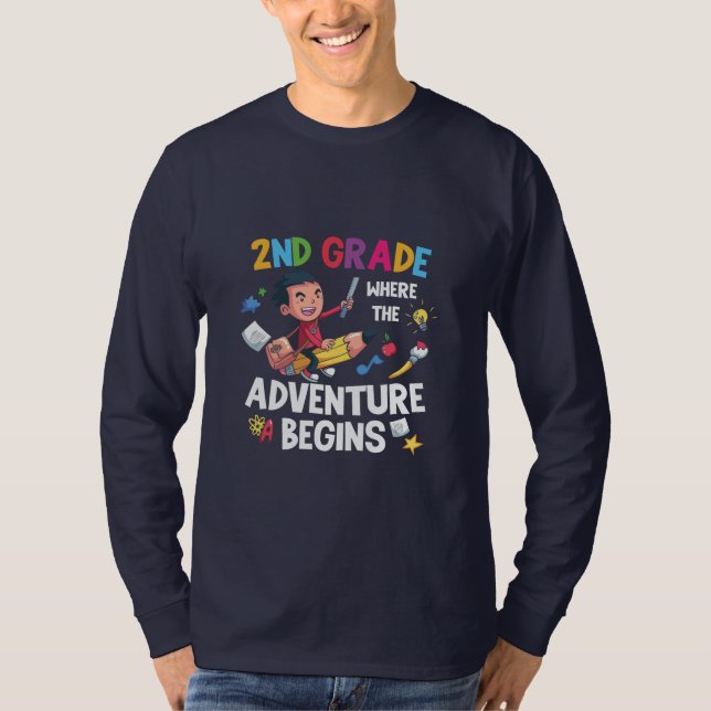 Camiseta Início da Aventura do segundo de Professores do Gr (Frente)