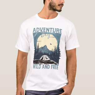 Camiseta Início da aventura - Selvagem e Livre