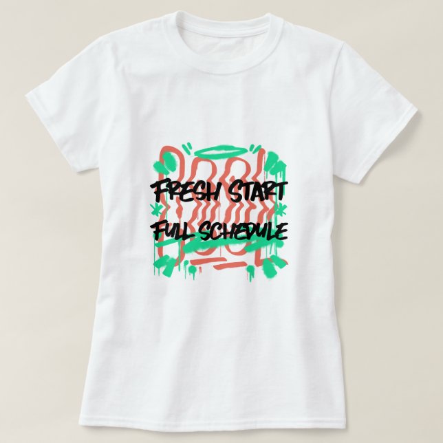 Camiseta Início da escola de Cheio (Frente do Design)