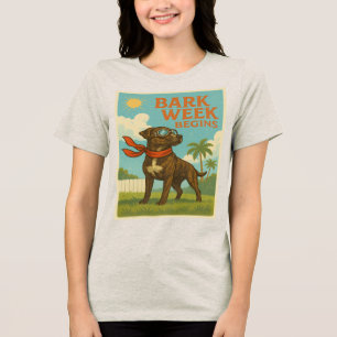 Camiseta Início da Semana do latido: Edição de Voo Retroati