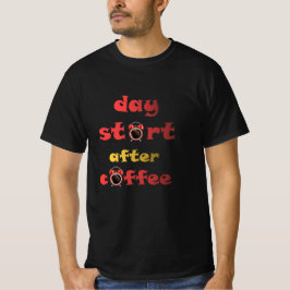 Camiseta início do dia após o café