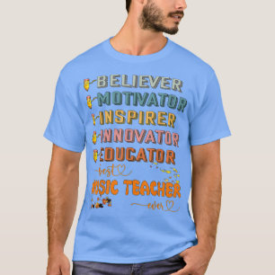 Camiseta Início Do Outono Professor De Música Professora Es