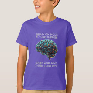 Camiseta Início Inteligente 2025 "Acenda Sua Mente" Escola
