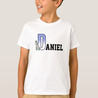 Camiseta Início personalizado do Nome dos Meninos com D