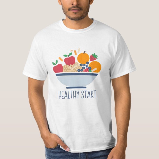 Camiseta Início saudável (Frente)