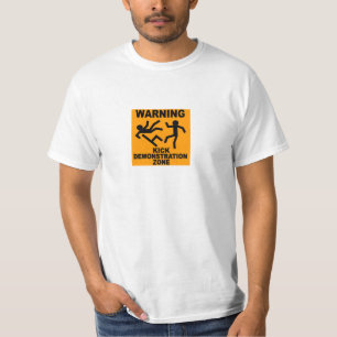 Camiseta Início - zona da demonstração do pontapé