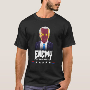 Camiseta Inimigo Do Estado Trump Citou American Dark Brando