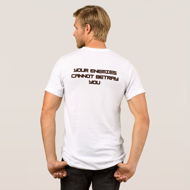 Camiseta inimigos (Verso completo)