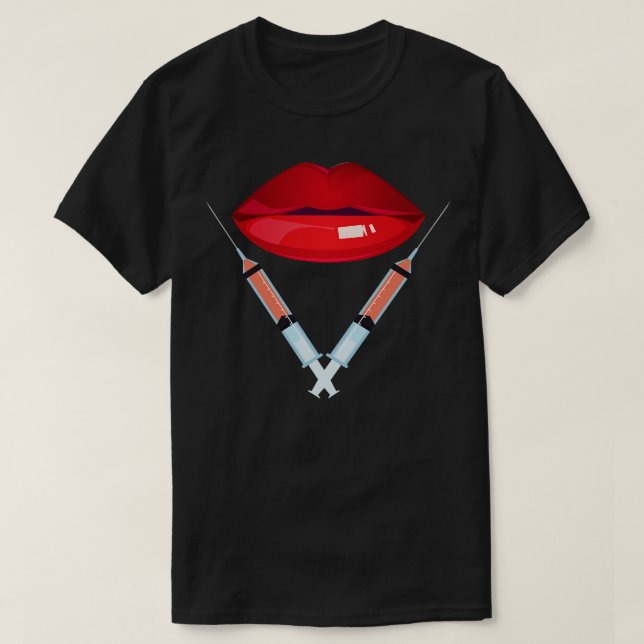 Camiseta Injeções de Enchimento de Canetas (Frente do Design)