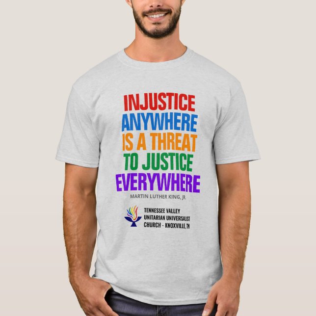 Camiseta Injustiça / Justiça (Frente)