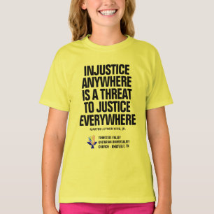Camiseta Injustiça / Justiça Tellow