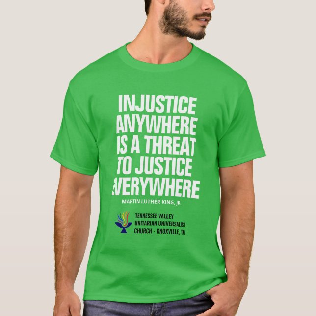 Camiseta Injustiça / Justiça Verde (Frente)