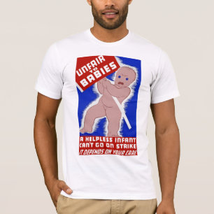 Camiseta Injusto aos bebês