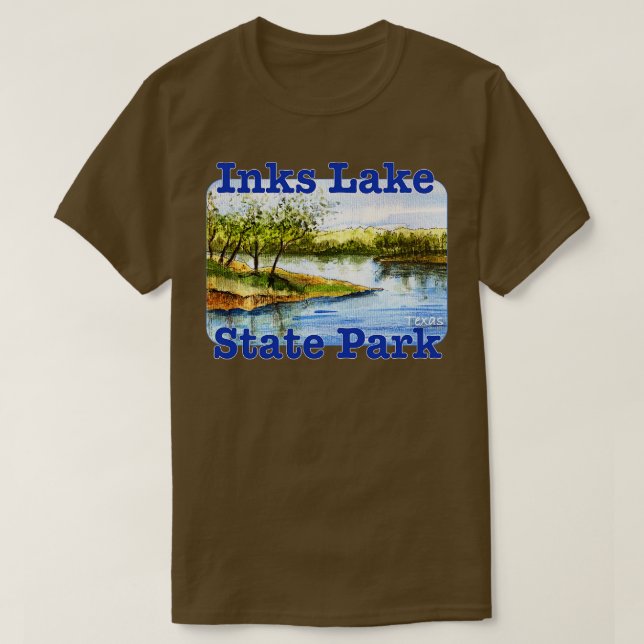 Camiseta Inks Lake State Park Texas (Frente do Design)