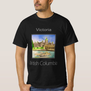 Camiseta Inner Harbor, Victoria e Seaplane, BC Canadá