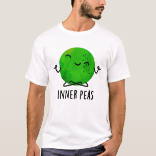 Camiseta Inner Peas Engraçado Meditando Pea Pun
