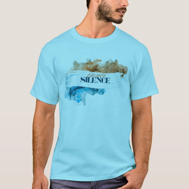 Camiseta Inner Silence - Abstrato Calm Watercolor Design (Frente)