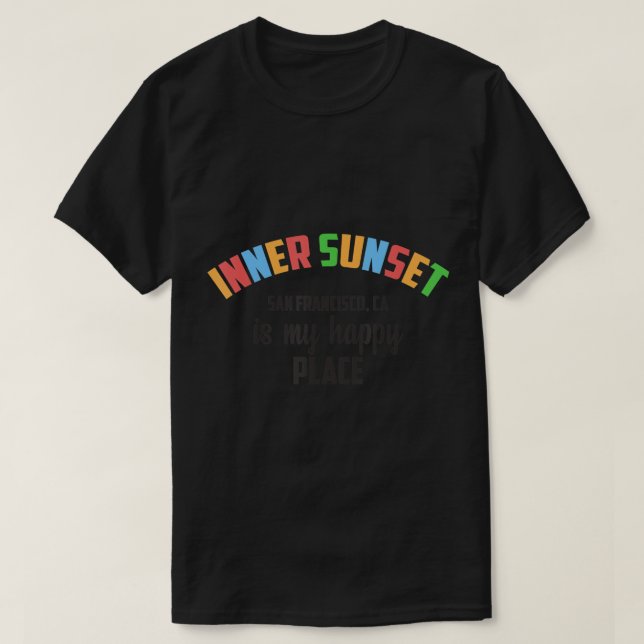 Camiseta Inner Sunset San Francisco California USA Travelin (Frente do Design)