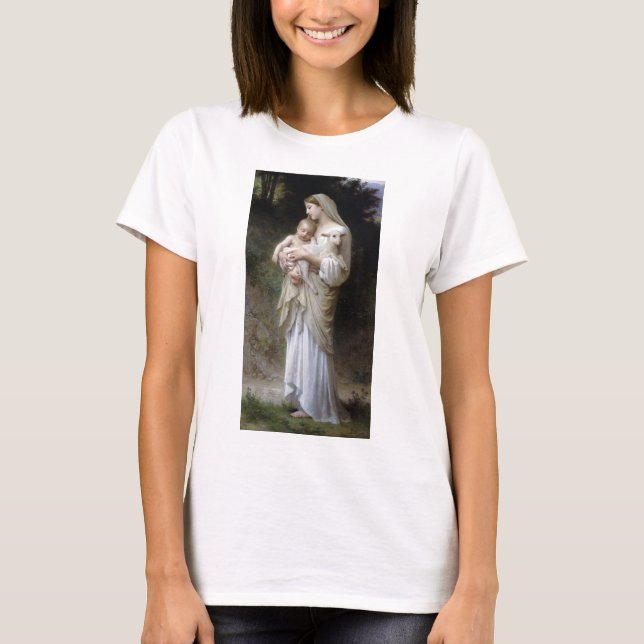 Camiseta Innocence (Madonna e Child), Bouguereau (Frente)