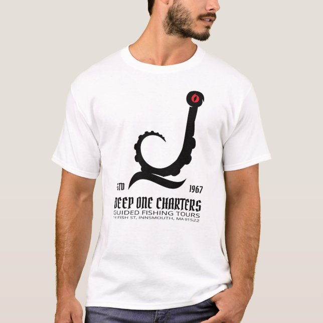 Camiseta Innsmouth Fisheries Tours Cthulhu Lovecraft (Frente)