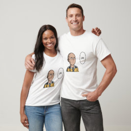 Camiseta "Inocência Pura" - Gráfico de Caracteres Cons