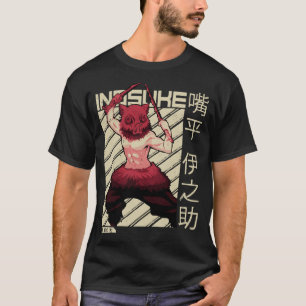 Camiseta Inosuke Demon Slayer Anime T Shirt