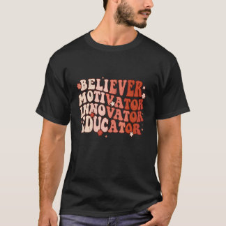 Camiseta Inovador Educador Motivador Crente Professor Retro