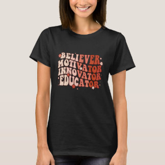 Camiseta Inovador Educador Motivador Crente Professor Retro