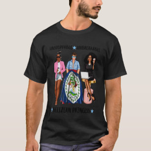 Camiseta Inparável Princesa Belizenha Bandeira de Belize Mu