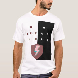 Camiseta INQUEBRÁVEL — Tipografia Motivacional, Pr