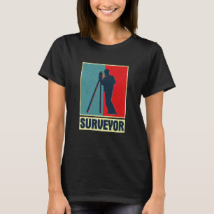Camiseta Inquérito geodésico que investiga teodolite pro en